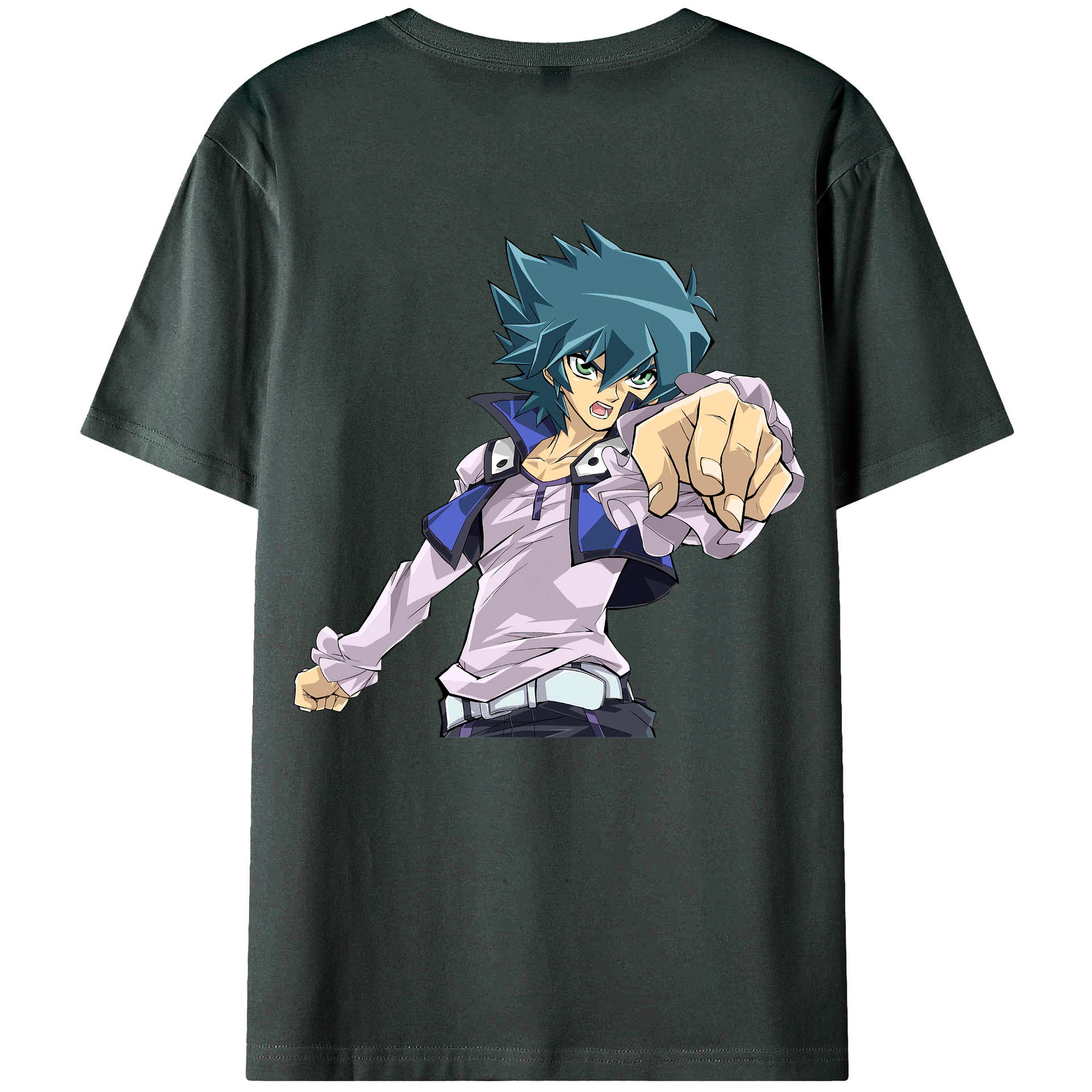 （画像用） 遊☆戯☆王 Yu-Gi-Oh! 綿100％ メンズ半袖Tシャツ（バックプリント） 通気性